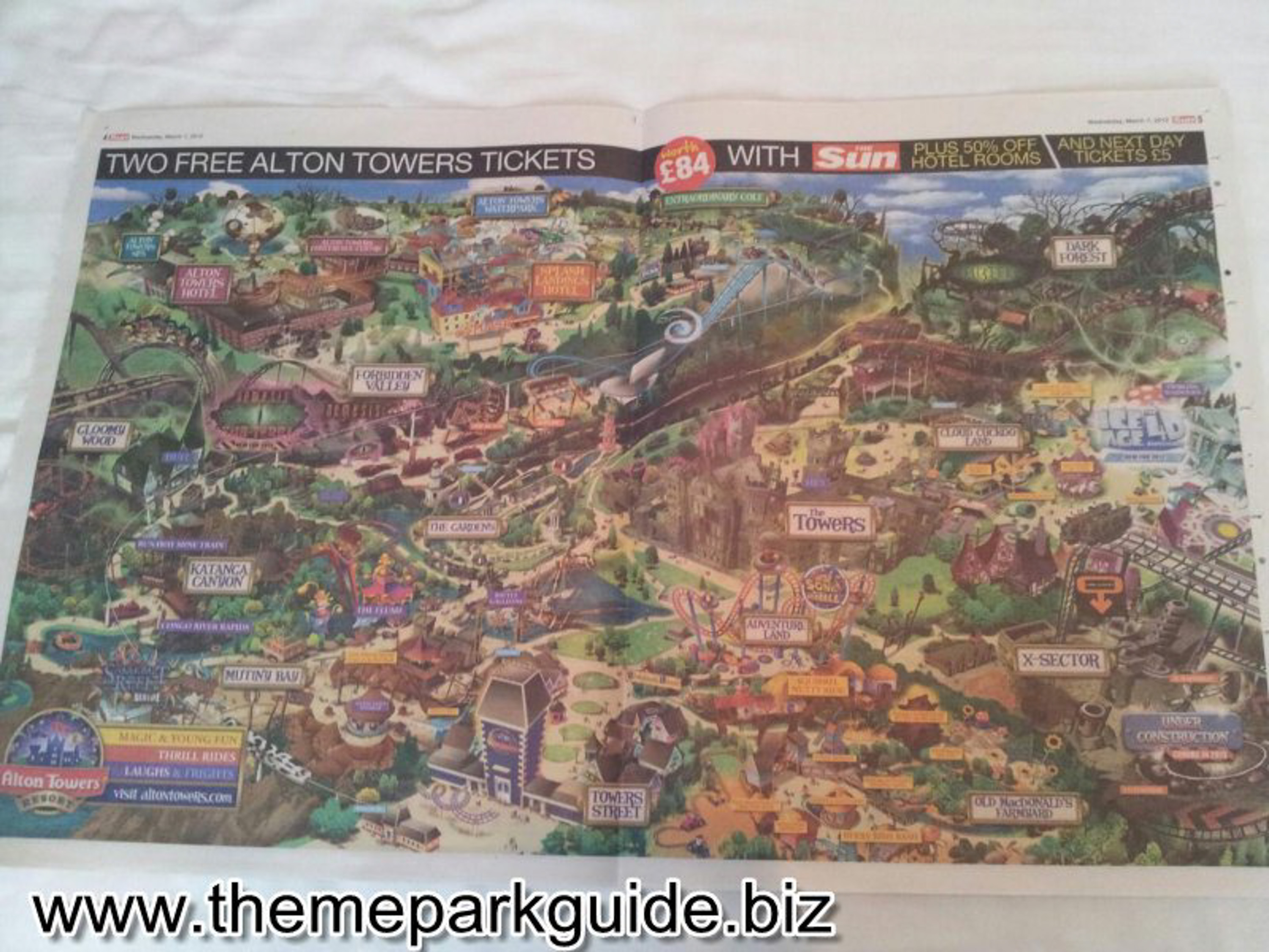 Alton Towers Release New Map