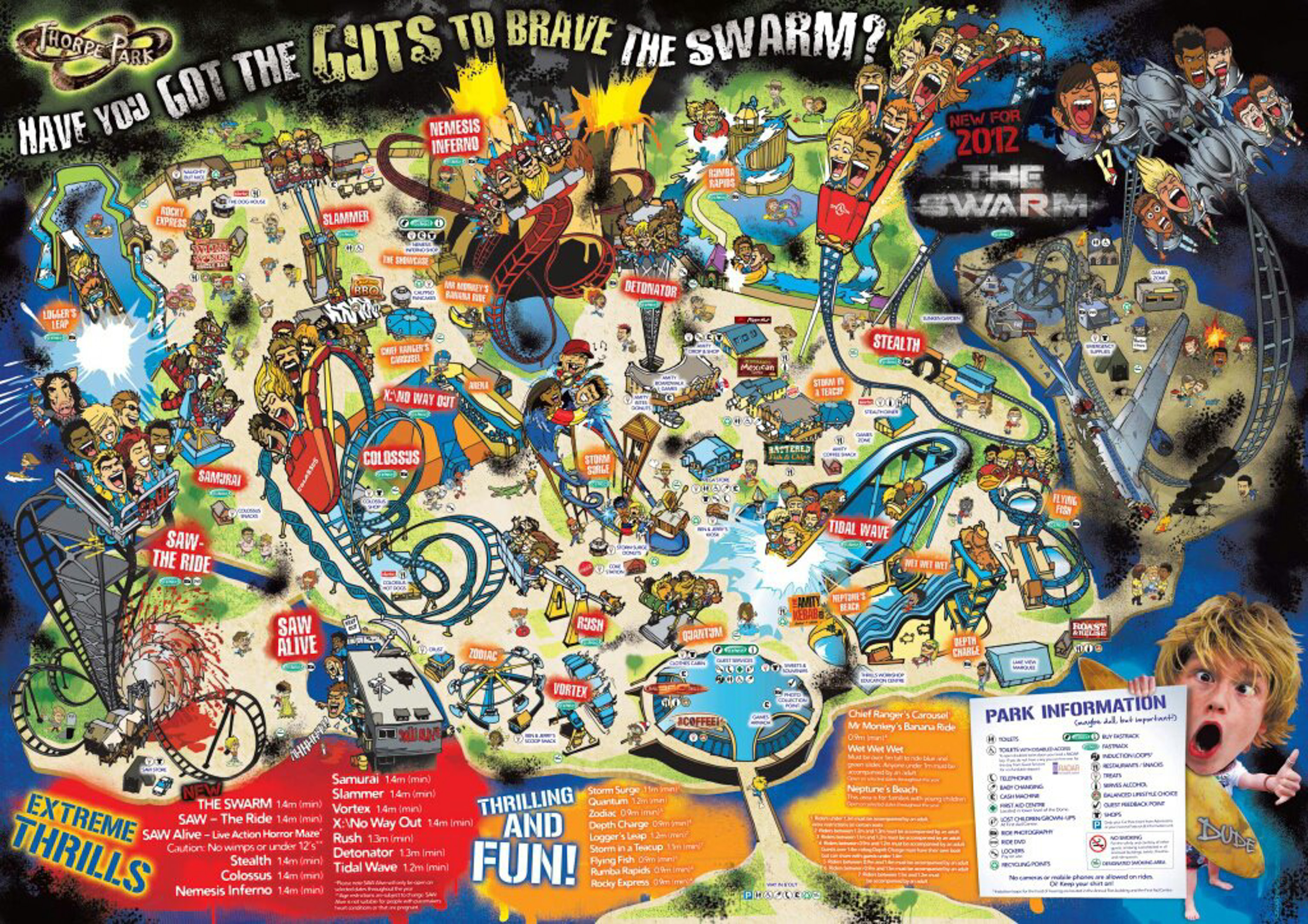 2012 Thorpe Park Map Released