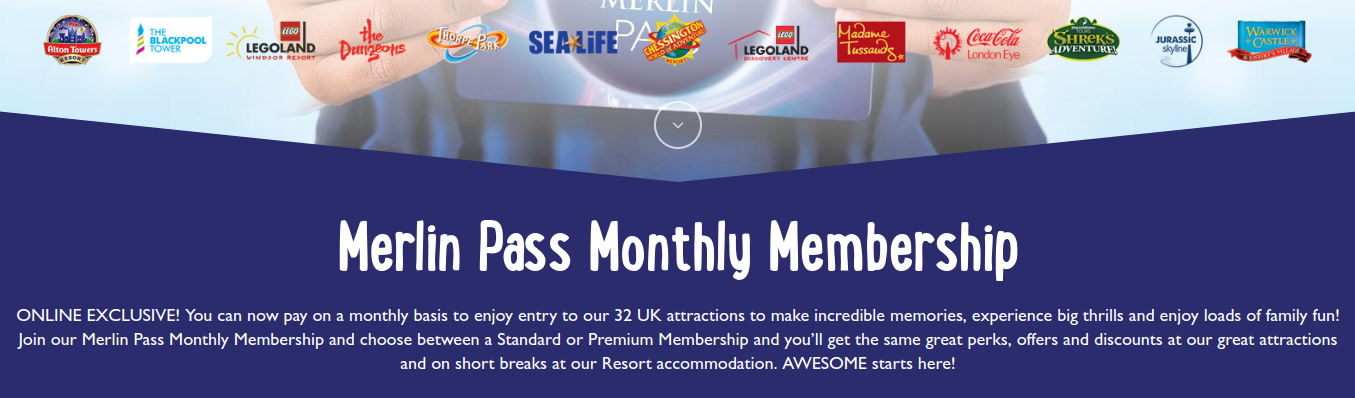 Merlin Re-Introduces Monthly Payment Plan For Annual Passes