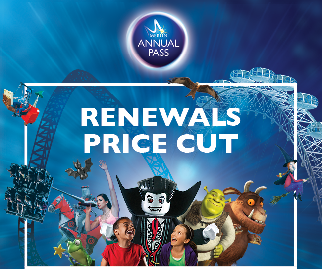 Merlin Annual Pass Renewals Rate Reduced