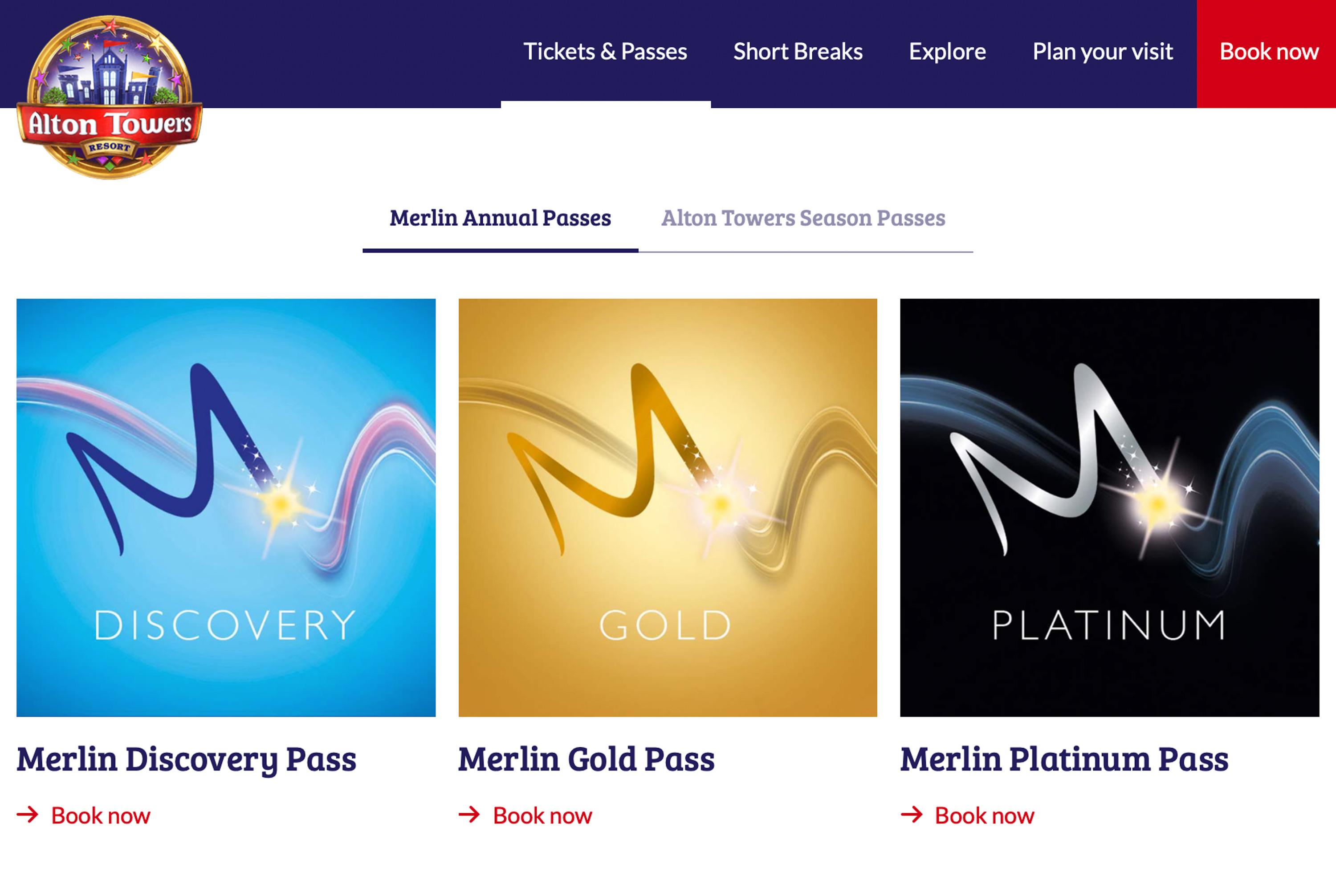 New Merlin Annual Pass Booking System Now Live