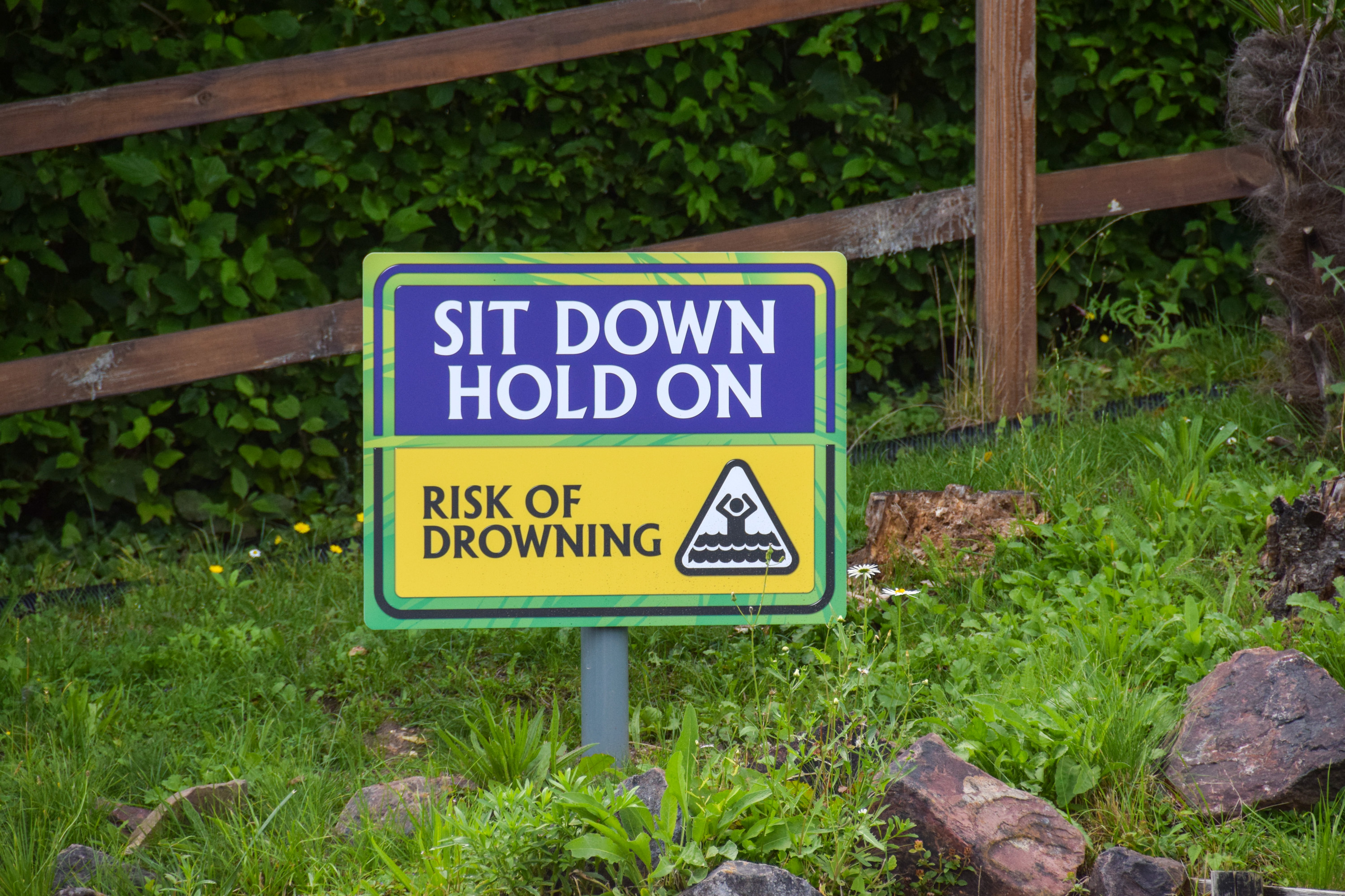 Rumba Rapids Risk Of Drowning Signs Installed