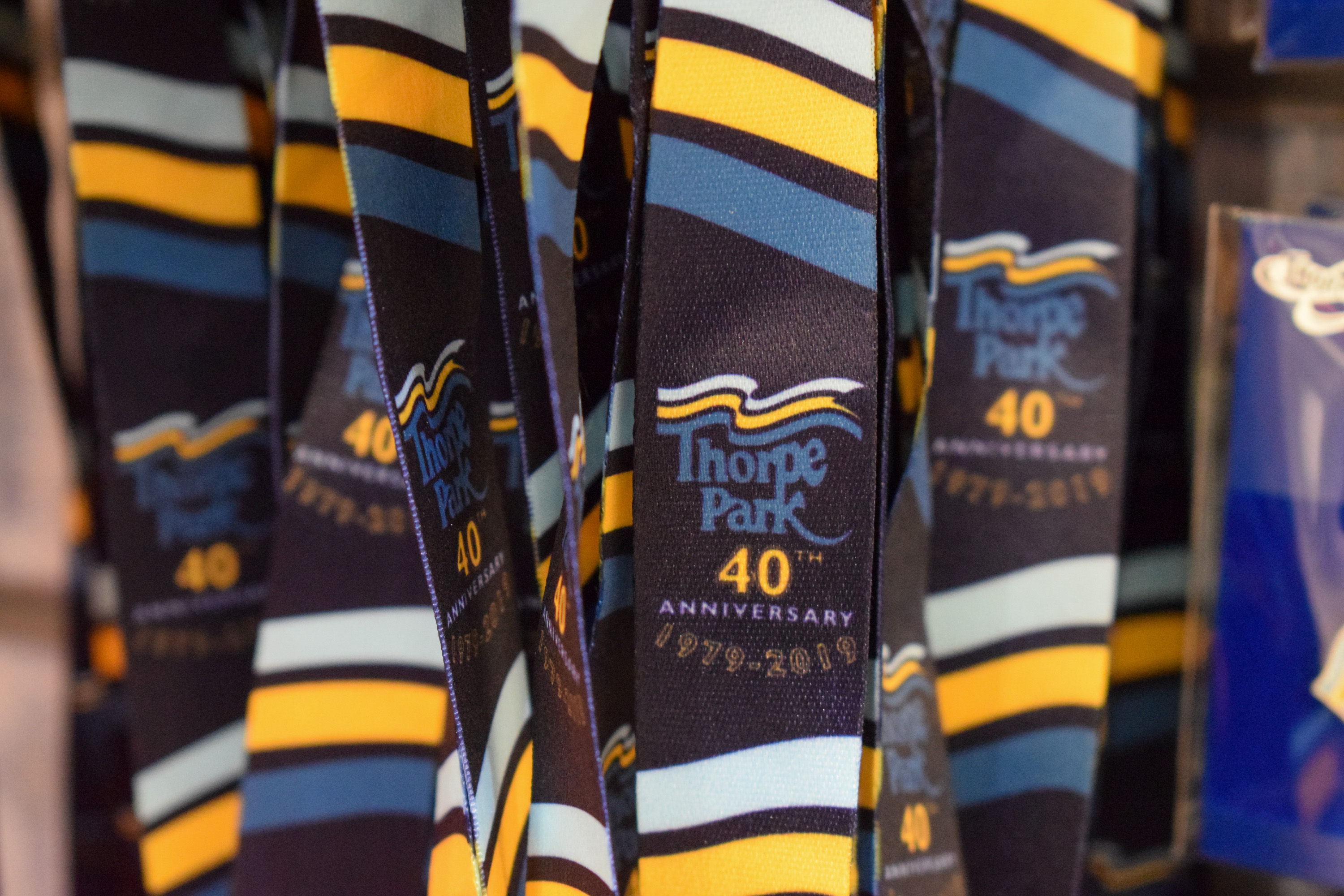 Thorpe Park 40th Anniversary Merch