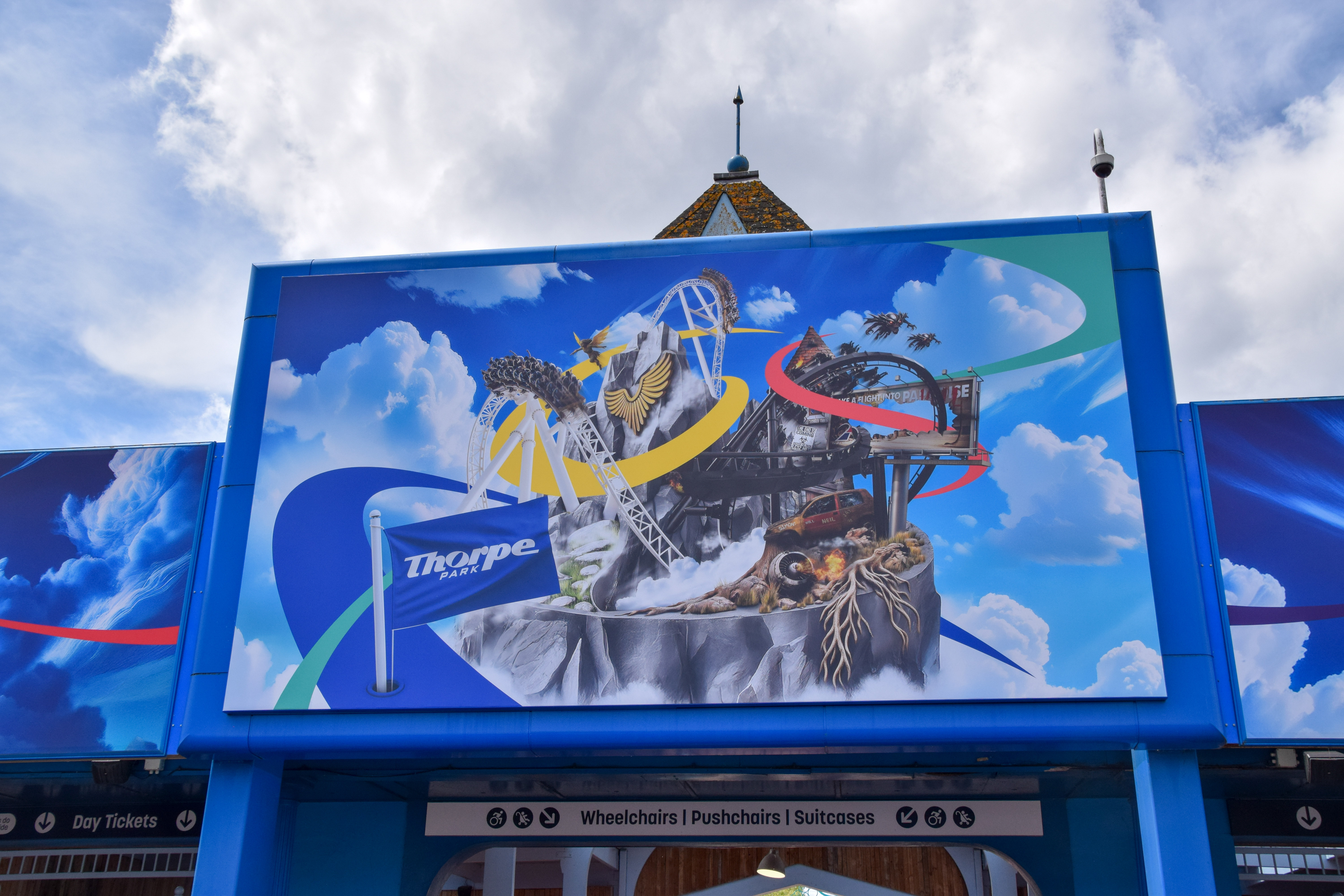 AI or Not? Fresh Branding Unveiled at Thorpe Park Entrance