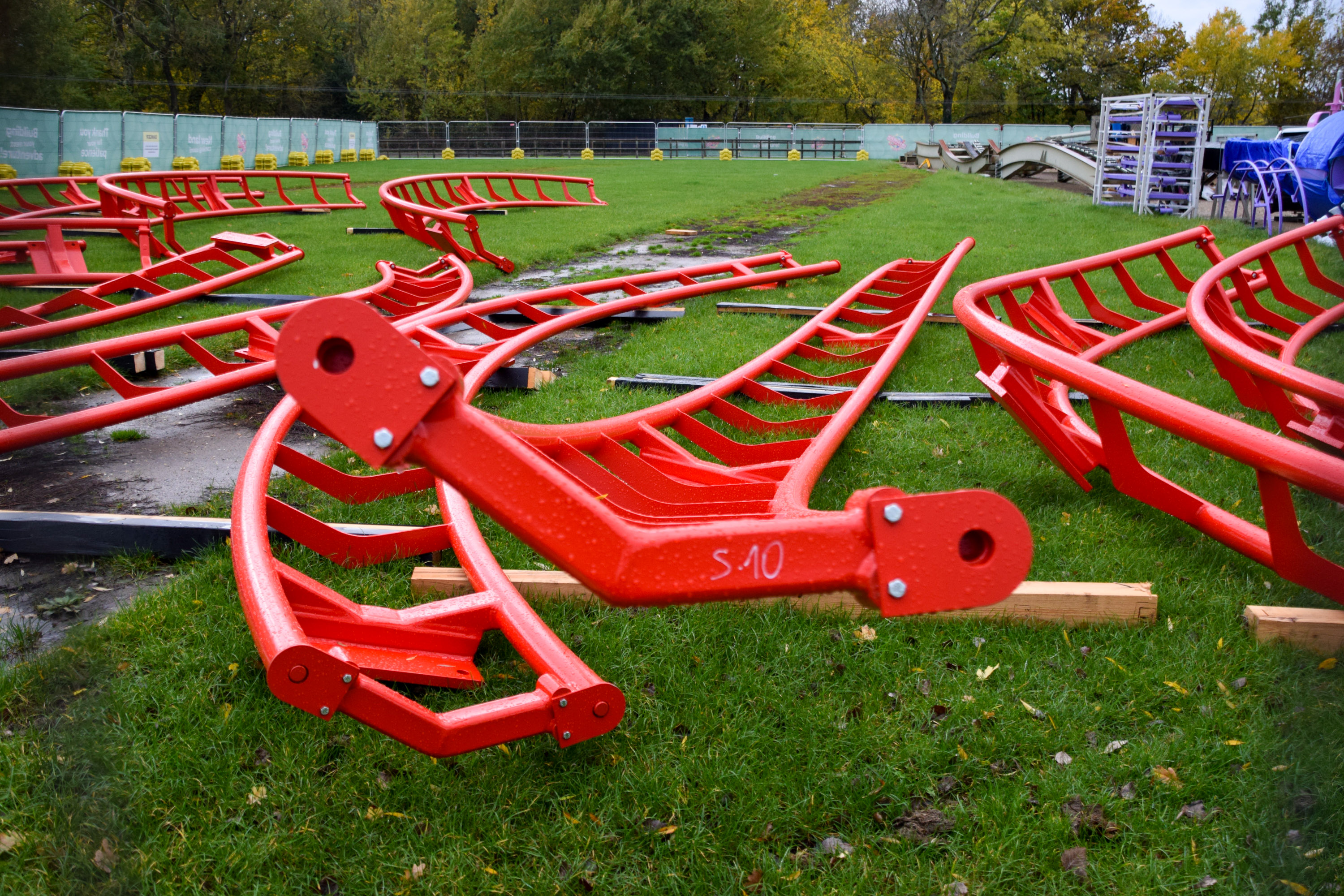 Track and Supports Arrive for Paw Patrol Rollercoaster at Chessington