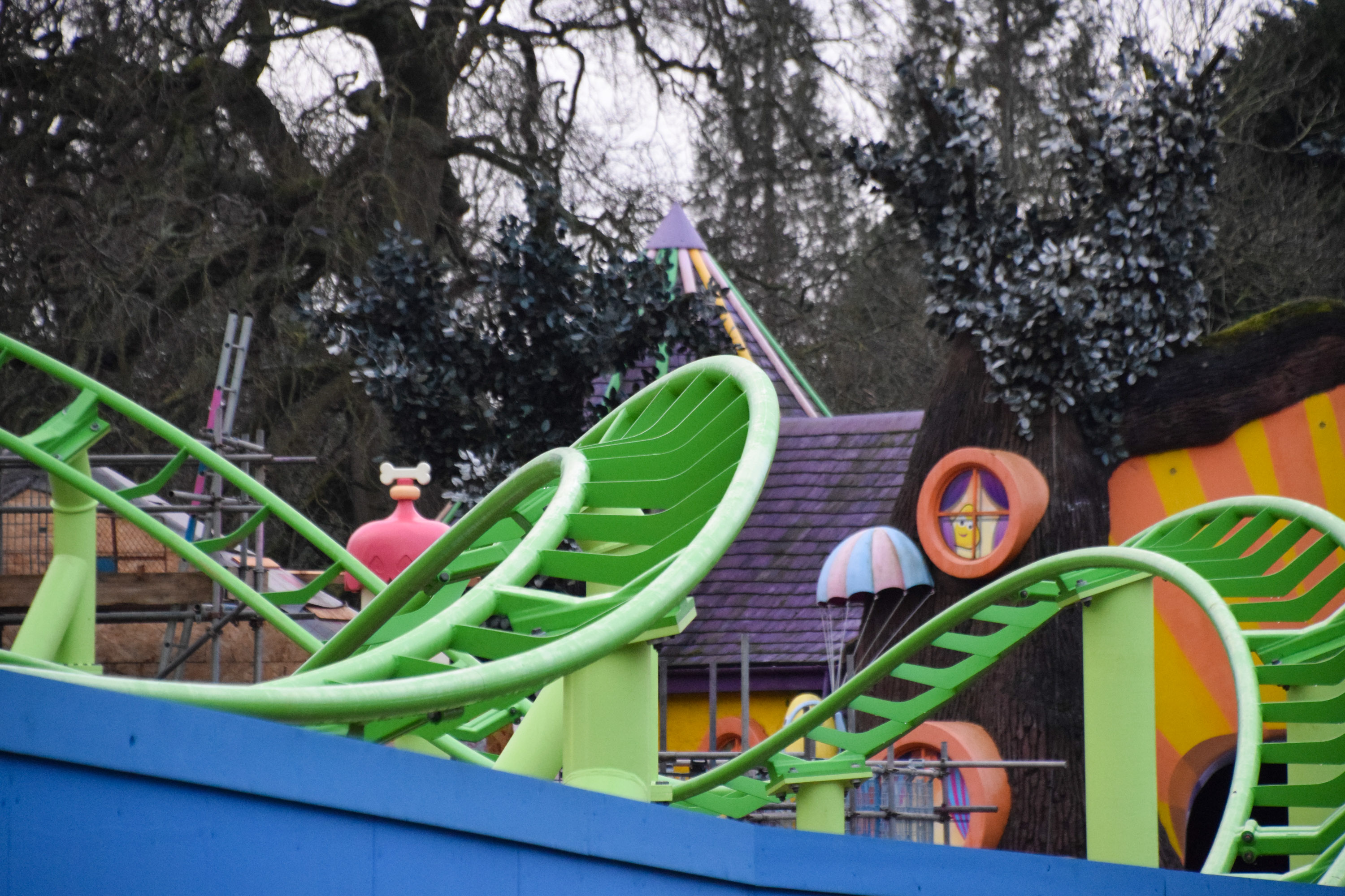 Track Complete for the Brand New Bluey Rollercoaster at Alton Towers