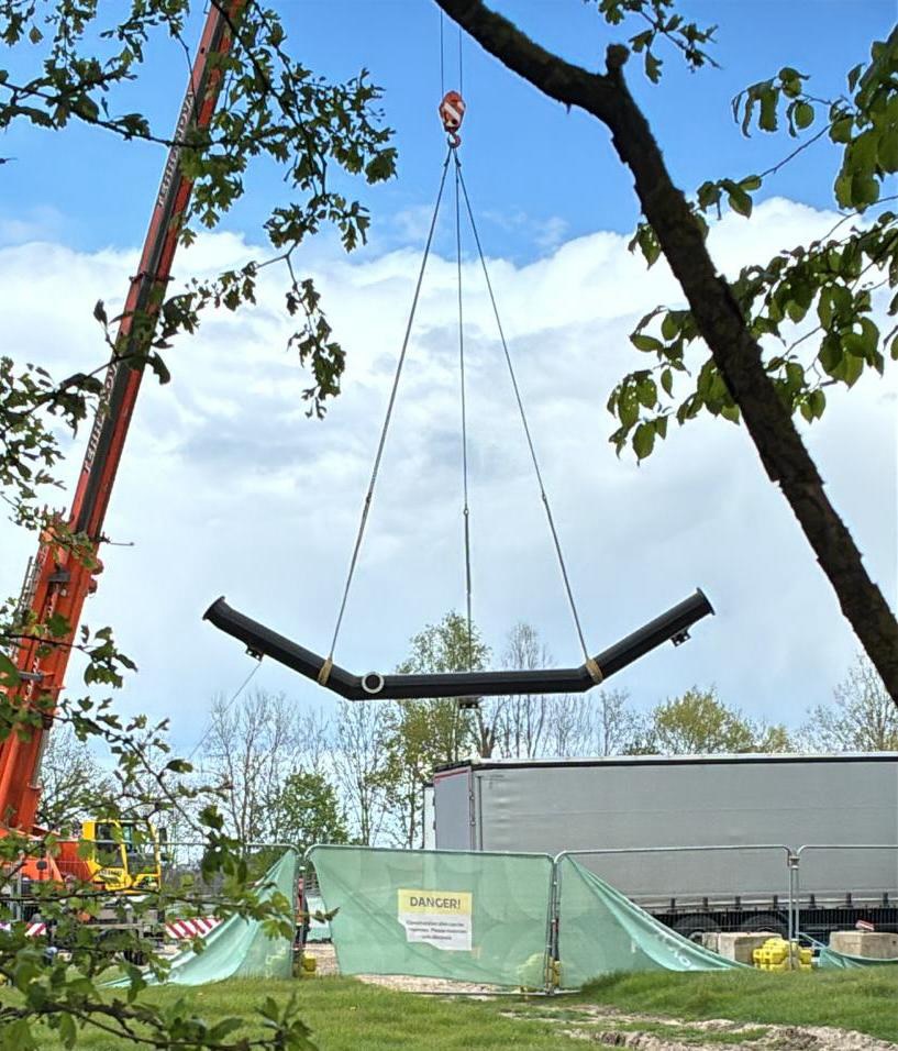 First Supports Delivered for Chessington’s Minecraft Rollercoaster