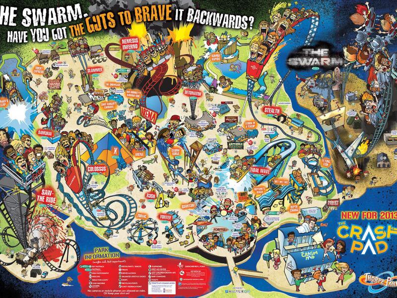 New Thorpe Park map and possible x no way out makeover