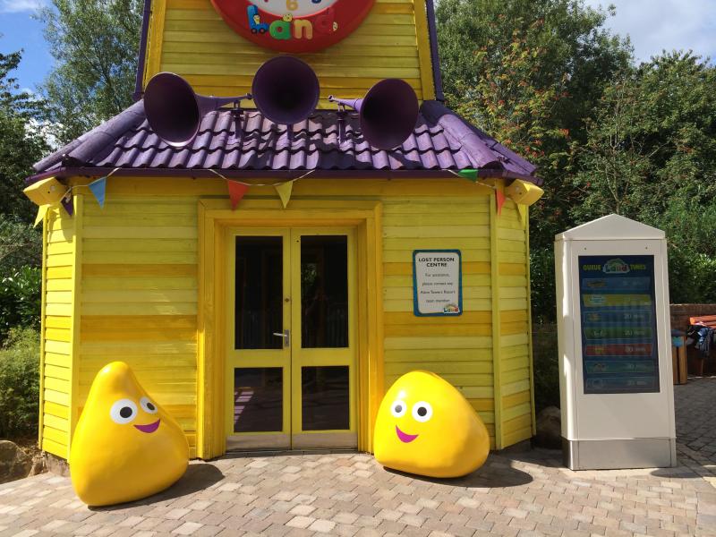 Alton Towers Install New queue time boards