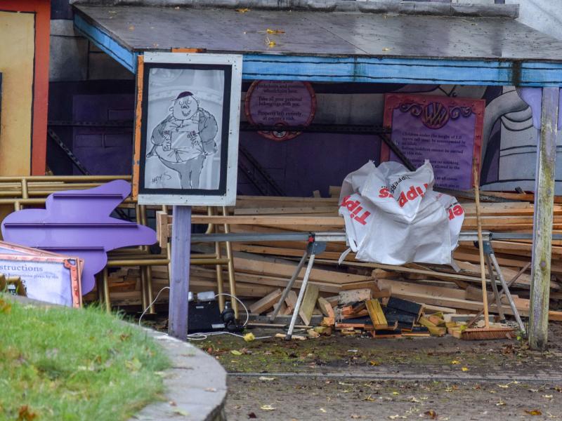 Work on removing Charlie continues