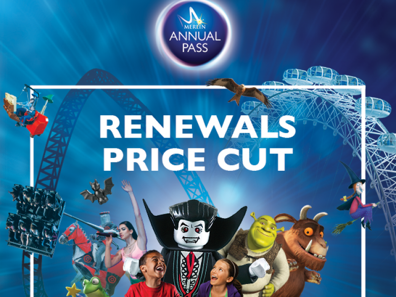 Merlin Annual Pass Renewals Rate Reduced