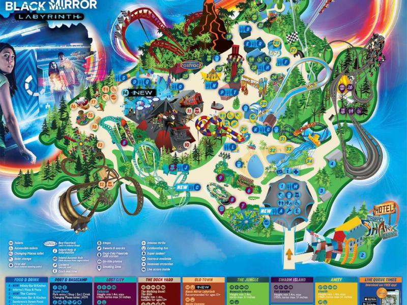 Thorpe Park 2020 Map Released