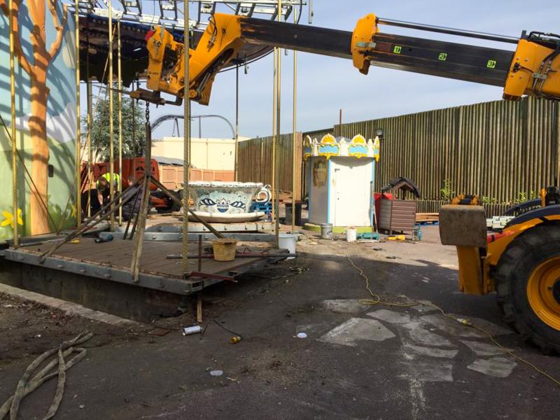 Thorpe Park Rangers Carousel Removal Begins