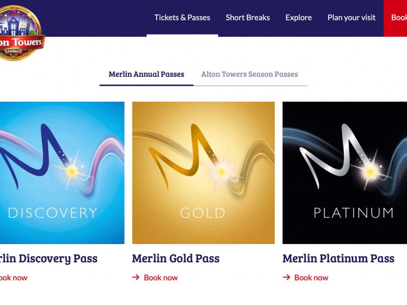 New Merlin Annual Pass Booking System Now Live