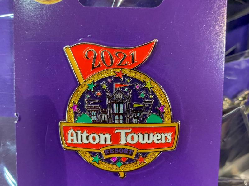 Alton Towers 2021 Pin Badges