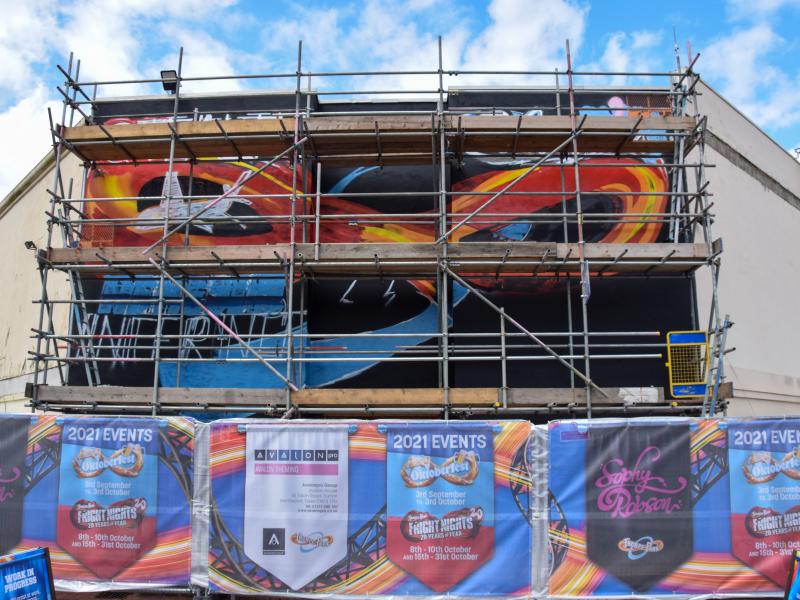 Work Beings On Thorpe Park Graffiti Mural