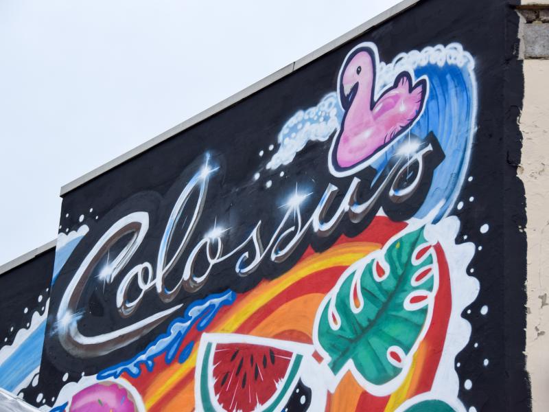 Graffiti Mural Colossus Mistake Fixed