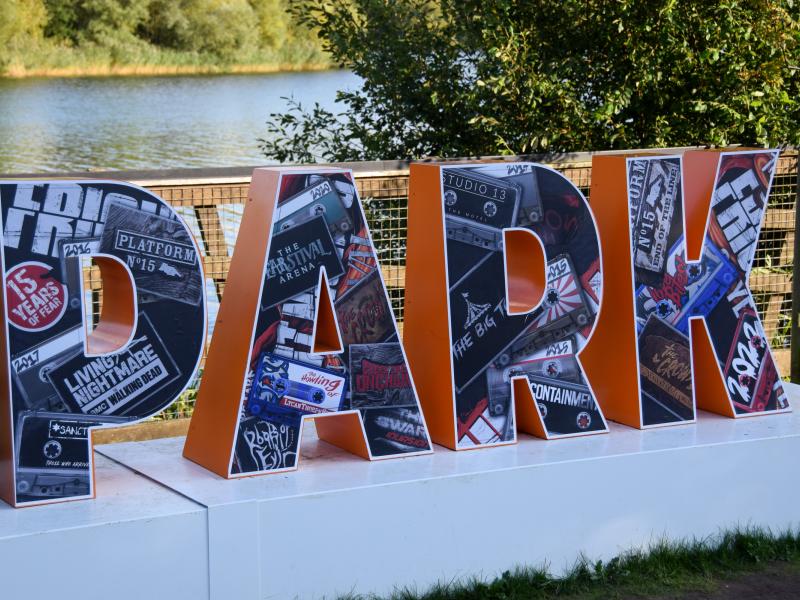 Thorpe Park Hashtag Sign Given Fright Nights Makeover