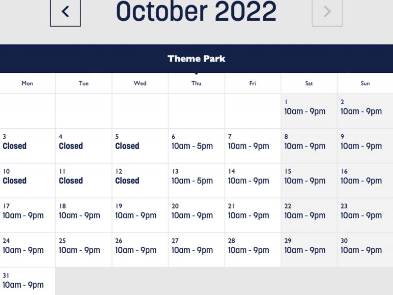 Thorpe Park 2022 Opening Times