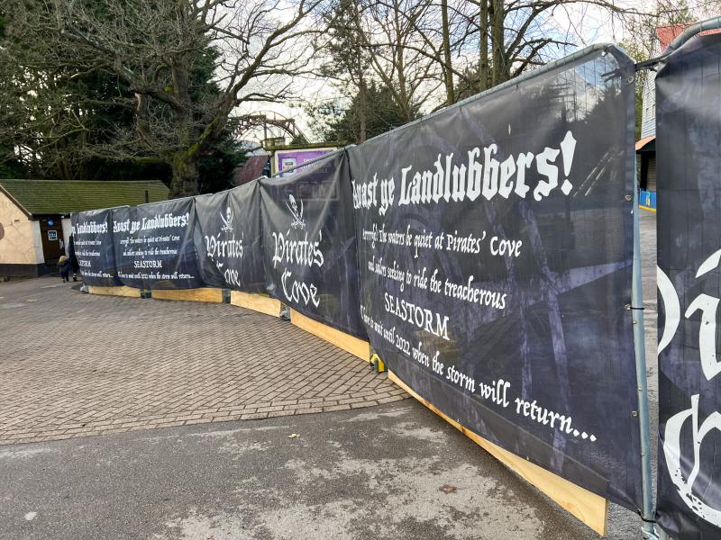 Pirates Cove Fenced Off Ready For Expansion