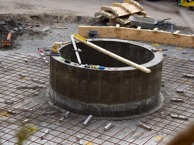 Concrete Poured For New Bobbing Barrels Attraction