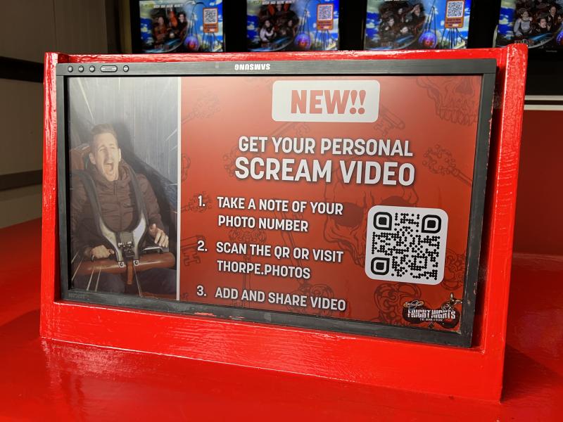 Thorpe Park Introduces On Ride Scream Videos