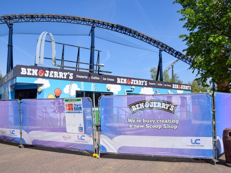 Thorpe Park Ben And Jerrys Unit Refresh Continues