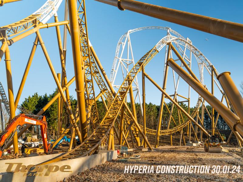 Thorpe Park Shares Hyperia Construction Update 30th January 2024