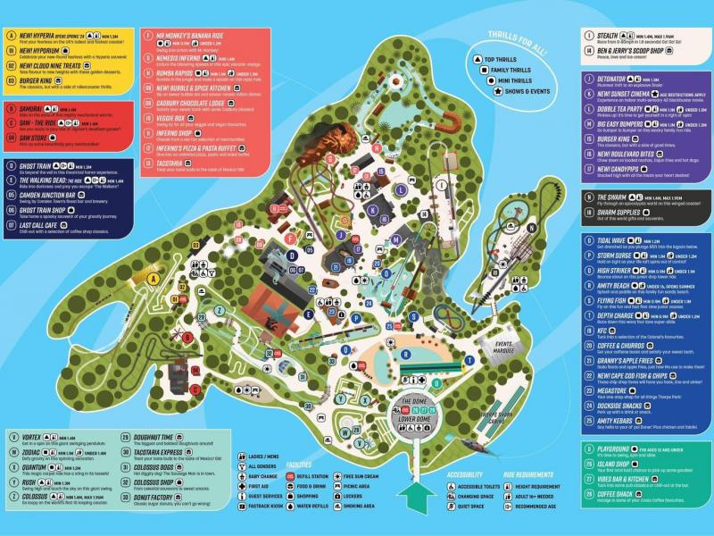 Thorpe Park 2024 Map Released
