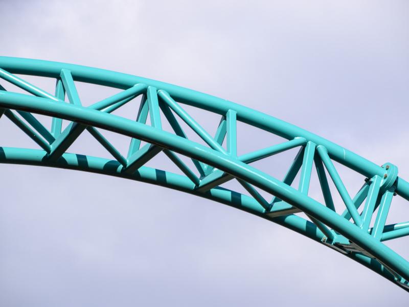 Colossus Repaint Continues A Fresh Look for a Classic Coaster