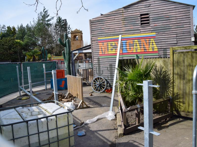 Farewell to Mexicana at Chessington as Construction Walls Move In