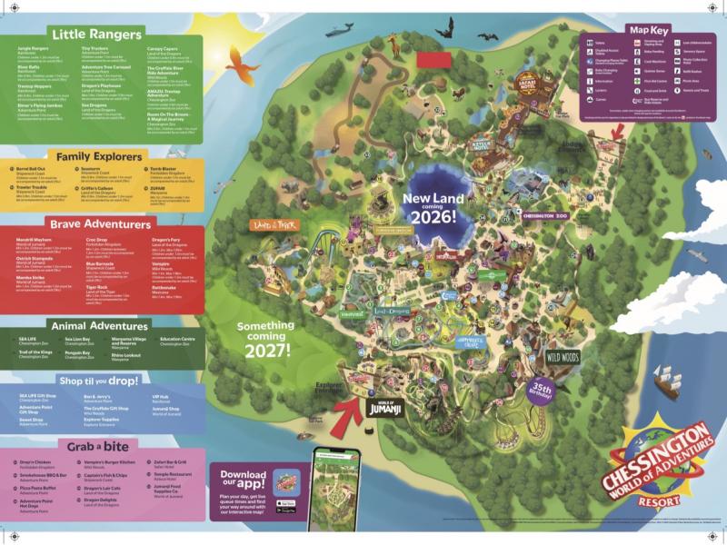 Chessington 2025 Map Reveals Big Changes