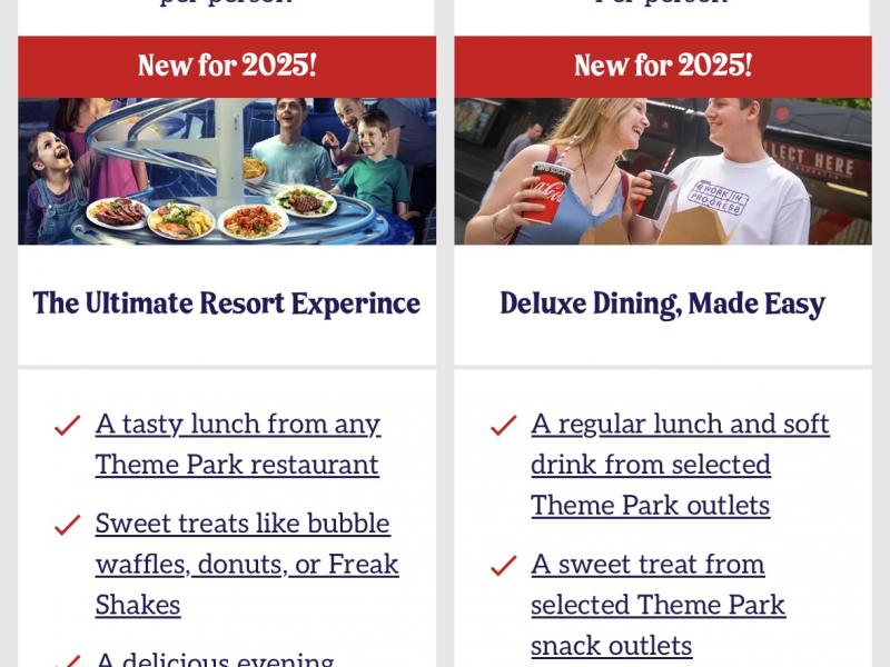 Alton Towers Dinning Plans Return