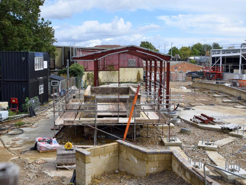 Rollercoaster Station Framework Installed at Paw Patrol Land