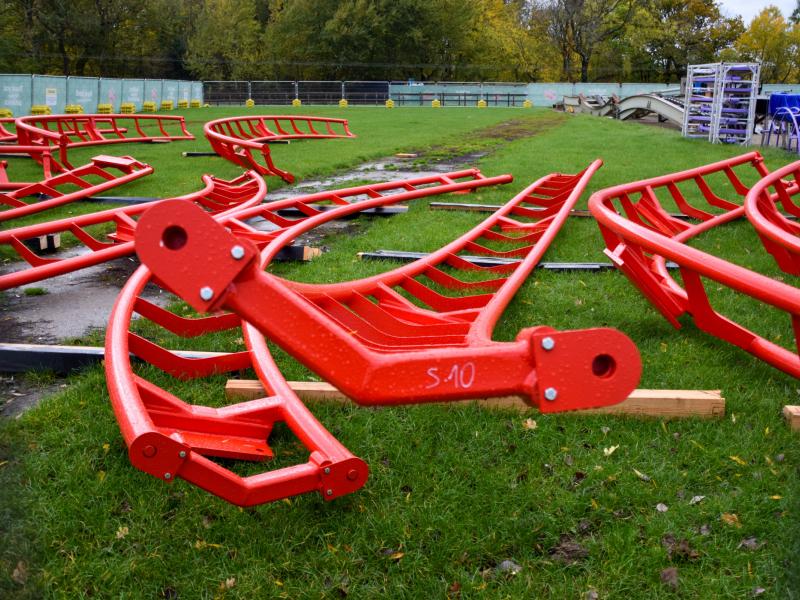 Track and Supports Arrive for Paw Patrol Rollercoaster at Chessington