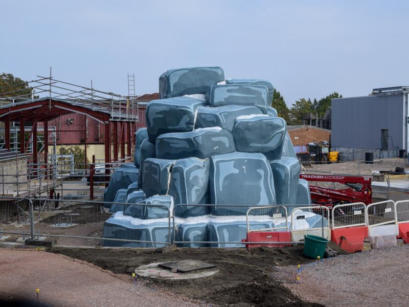 Paw Patrol Rollercoaster Takes Shape with New Mountain Theming