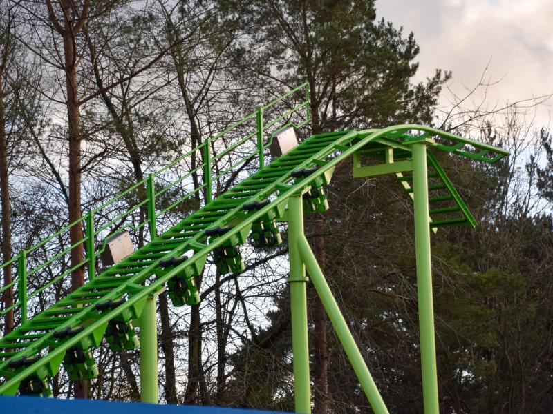 Alton Towers Bluey Rollercoaster Goes Vertical