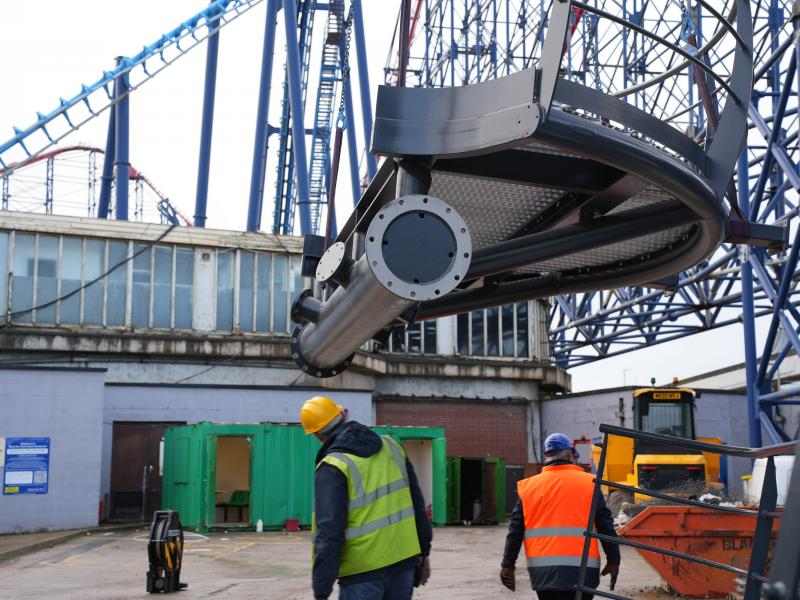 Aviktas Pleasure Beach’s £8.72M Ride Arrives in Blackpool