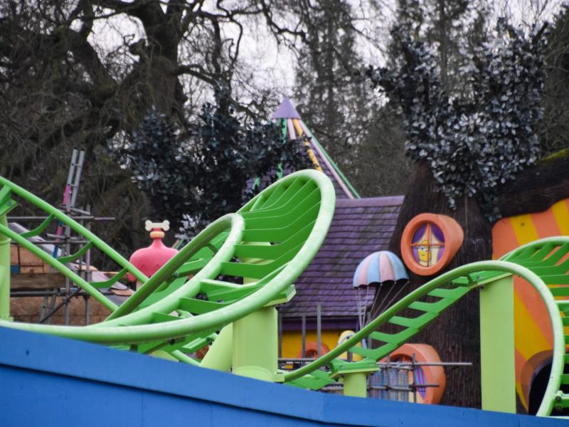 Track Complete for the Brand New Bluey Rollercoaster at Alton Towers