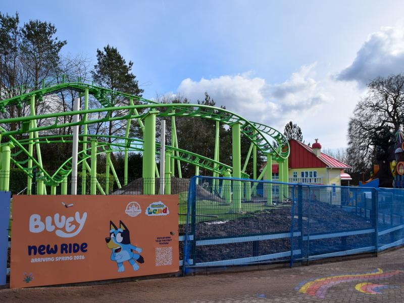 Bluey Coaster Reaches Major Milestone as Train Is Installed