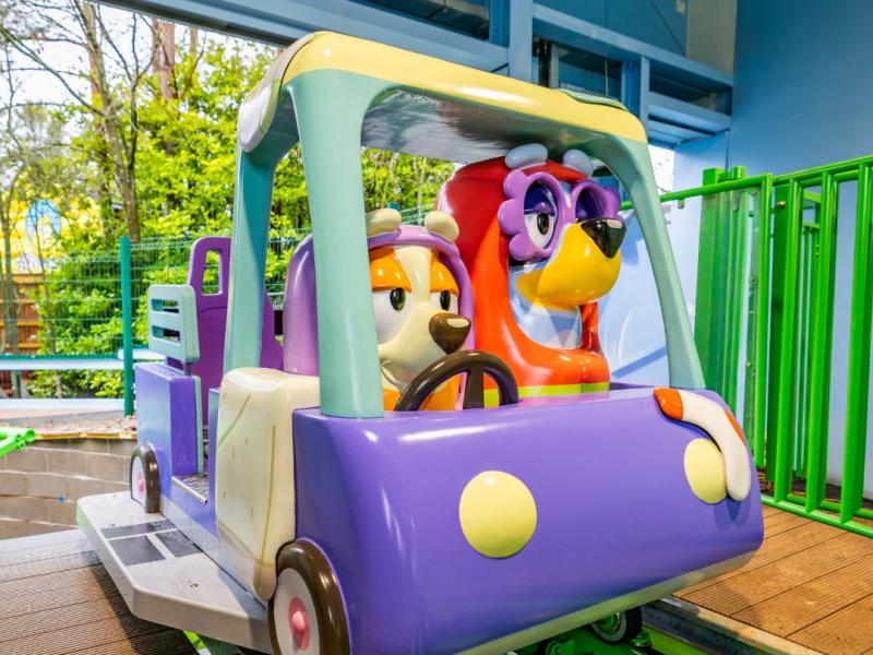 Alton Towers Unveils Bluey Rollercoaster Train