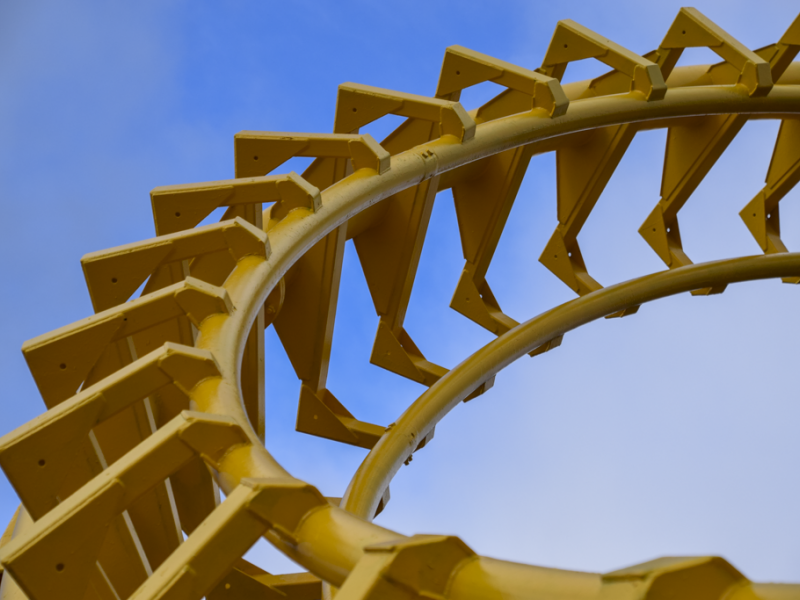 Corkscrew Repaint Almost Complete at Alton Towers