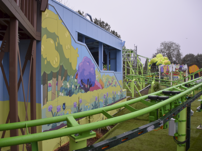 Bluey The Ride at Alton Towers Receives Entrance Sign and New Theming