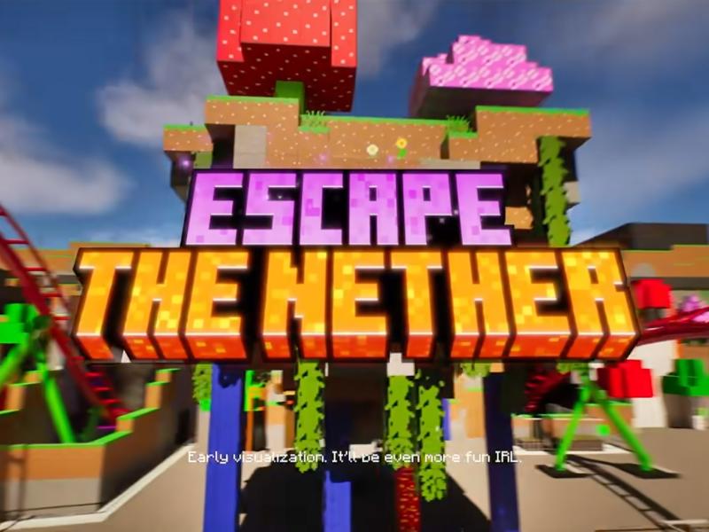 Minecraft World Hotel and Escape the Nether Rollercoaster Revealed for Chessington