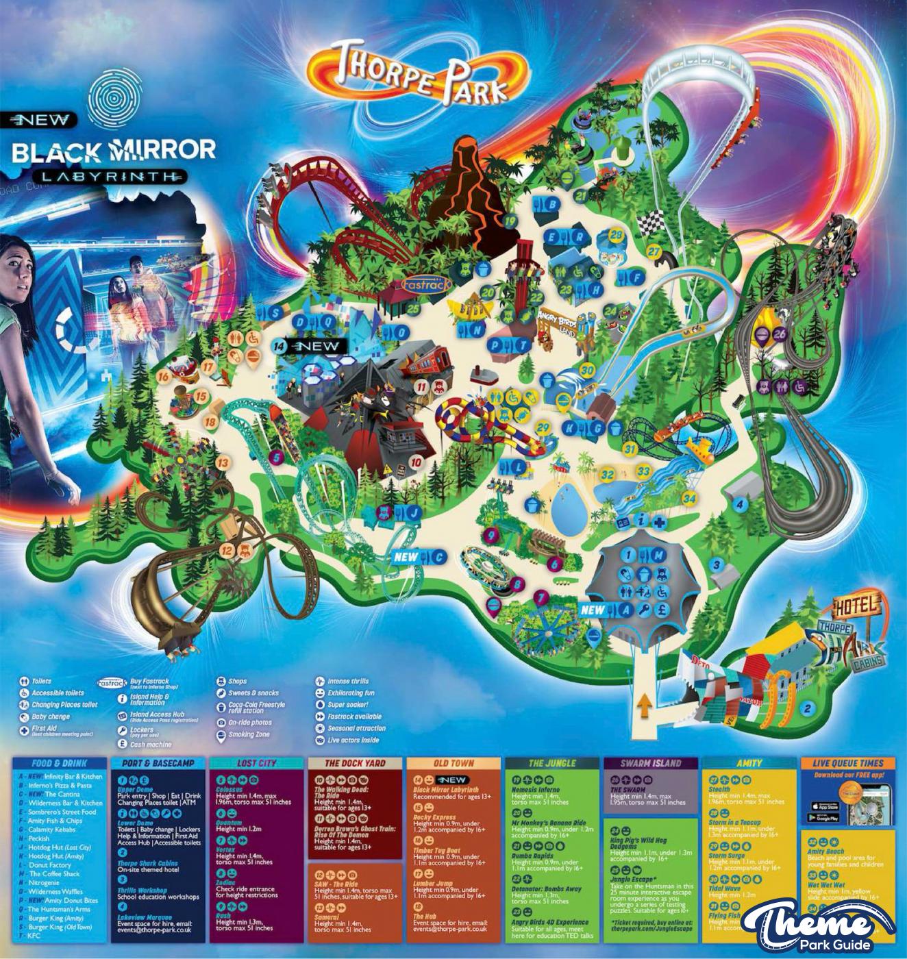 Thorpe Park 2020 Map Released