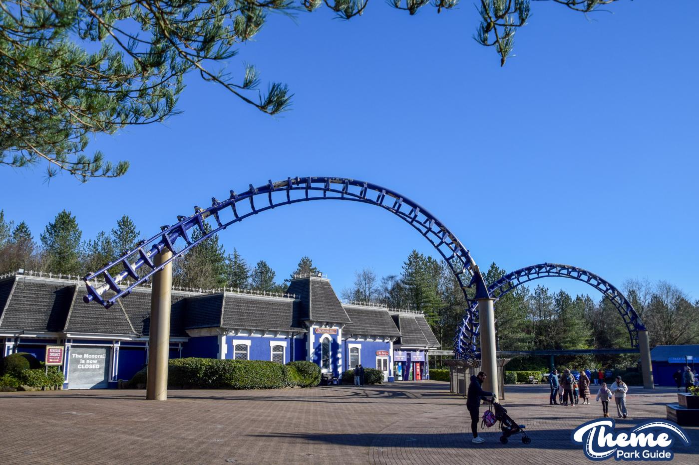 Alton Towers Begins Repainting Iconic Corkscrew at Park Entrance