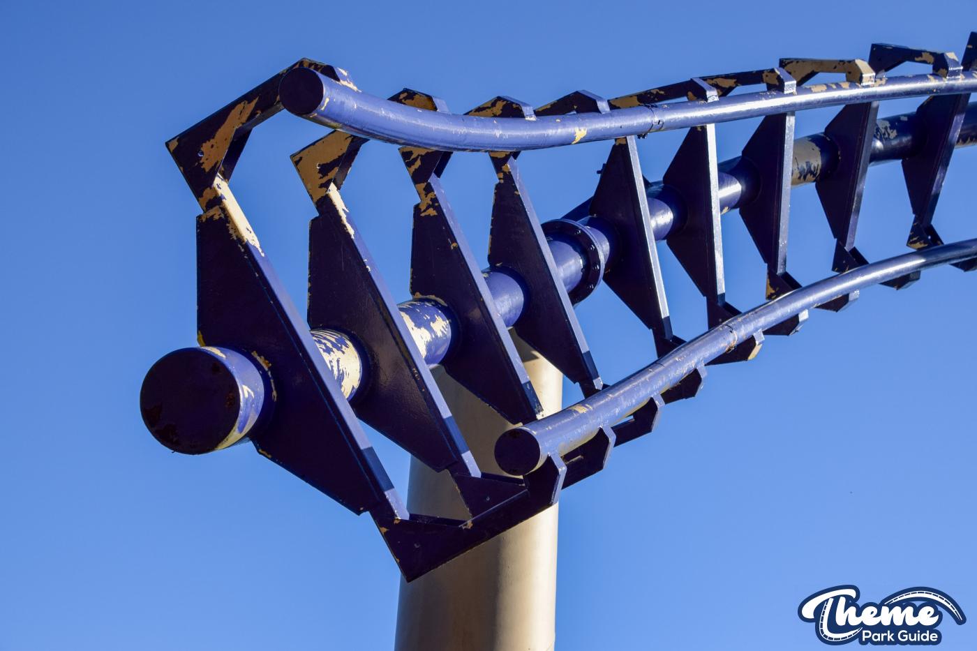 Alton Towers Begins Repainting Iconic Corkscrew at Park Entrance