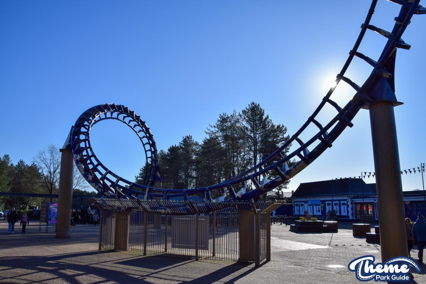 Alton Towers Begins Repainting Iconic Corkscrew at Park Entrance