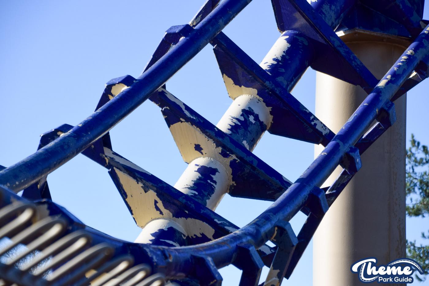 Alton Towers Begins Repainting Iconic Corkscrew at Park Entrance