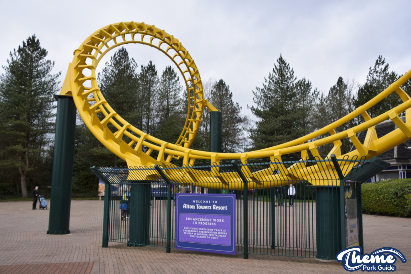 Corkscrew Repaint Almost Complete at Alton Towers